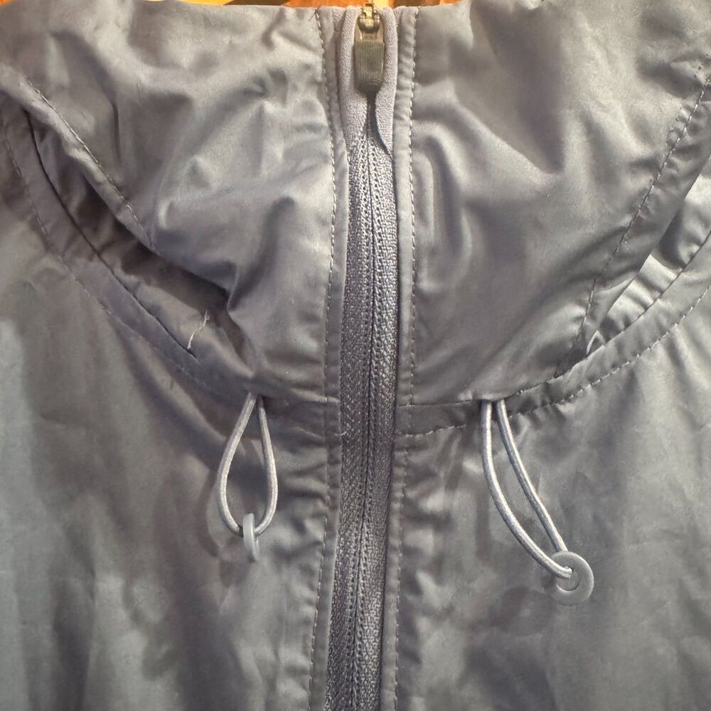 Nike Running Dri-FIT Hooded Windbreaker Jacket Blue Gray Full Zip Women's Small - Picture 7 of 16